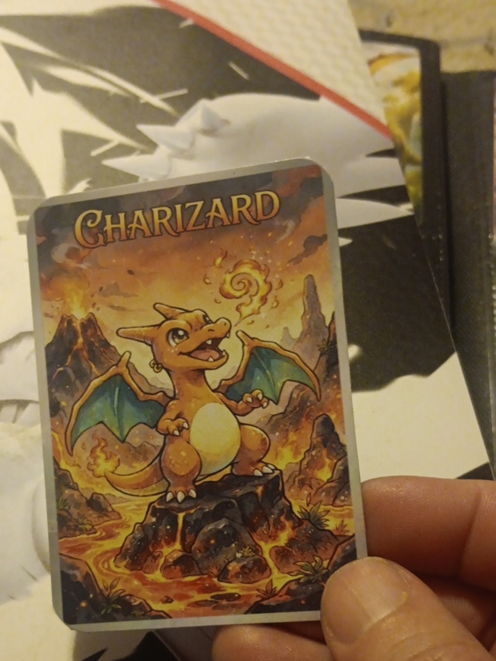 Collectible Reptile-Themed Card - Orange